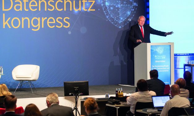 Ulrich Kelber, Federal Commissioner for Data Protection and Freedom of Infor­- mation, opens the 20th Data Protection Congress in Berlin.
Photo: Euroforum Deutschland