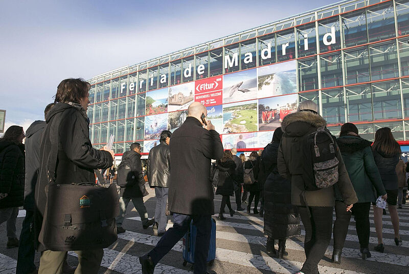 In 2022, the Fitur tourism fair almost doubled the number of visitors from the previous year. Photo: Ifema