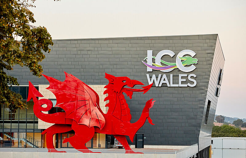 The 5,000-capacity convention centre opened in 2019; photo credit: ICC Wales