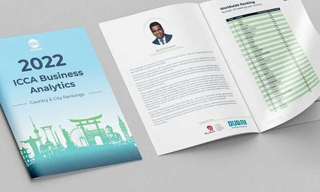 ICCA CEO Senthil Gopinath released the new ICCA ranking at IMEX Frankfurt; photo: ICCA