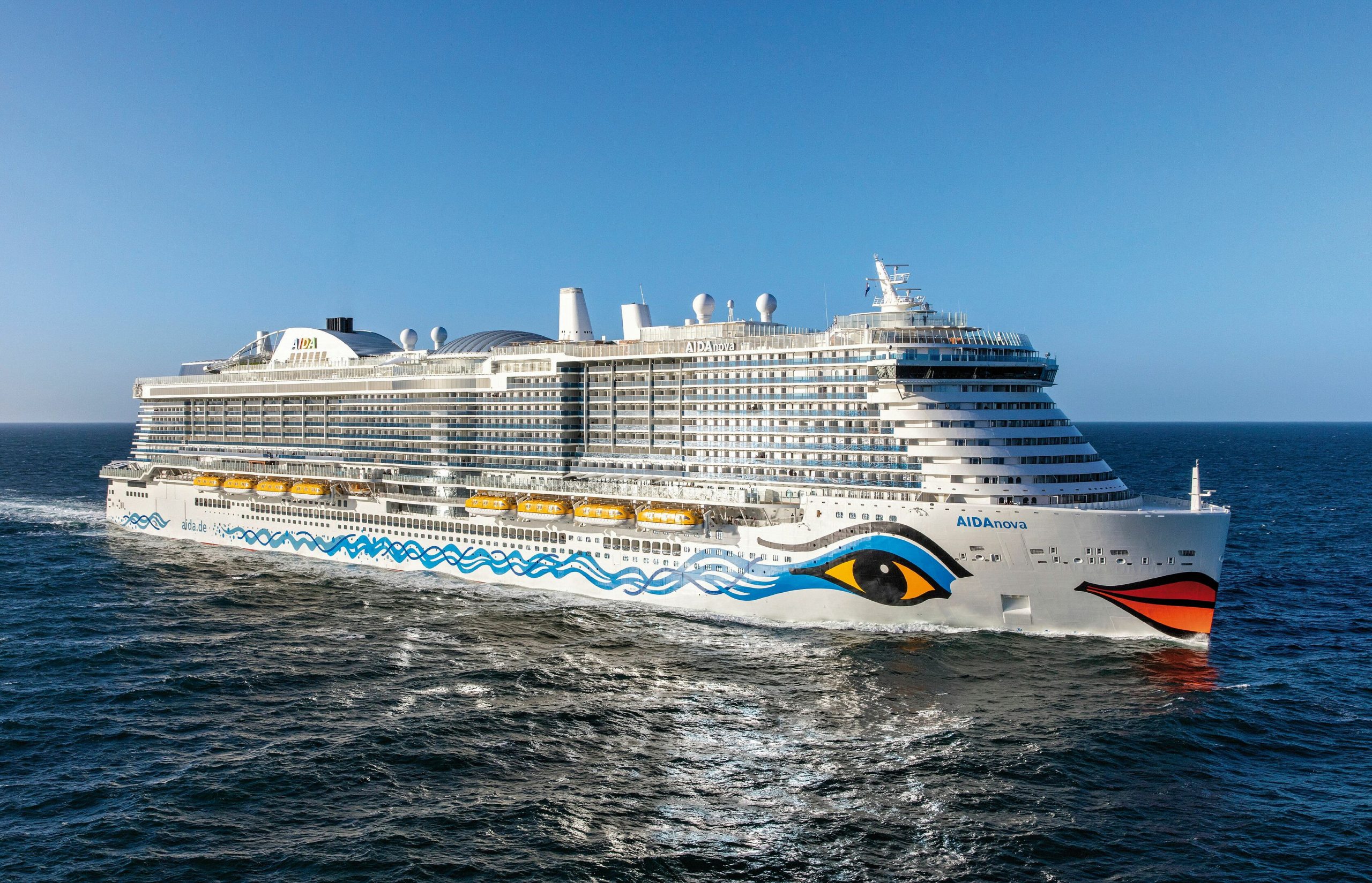 The new Aida Nova, powered by liquefied natural gas, was handed over in December 2018. Photo: Aida Cruises