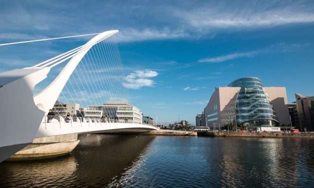 The CCD and Samuel Beckett Bridge; credit: CCD