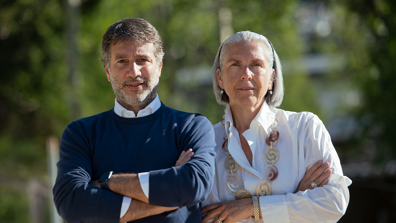 Maria Criscuolo, Chairwoman & Founder of Triumph Group International amd Alessandro Tripodi, CEO and Founder of Gigasweb; photo credit: Triumph Group