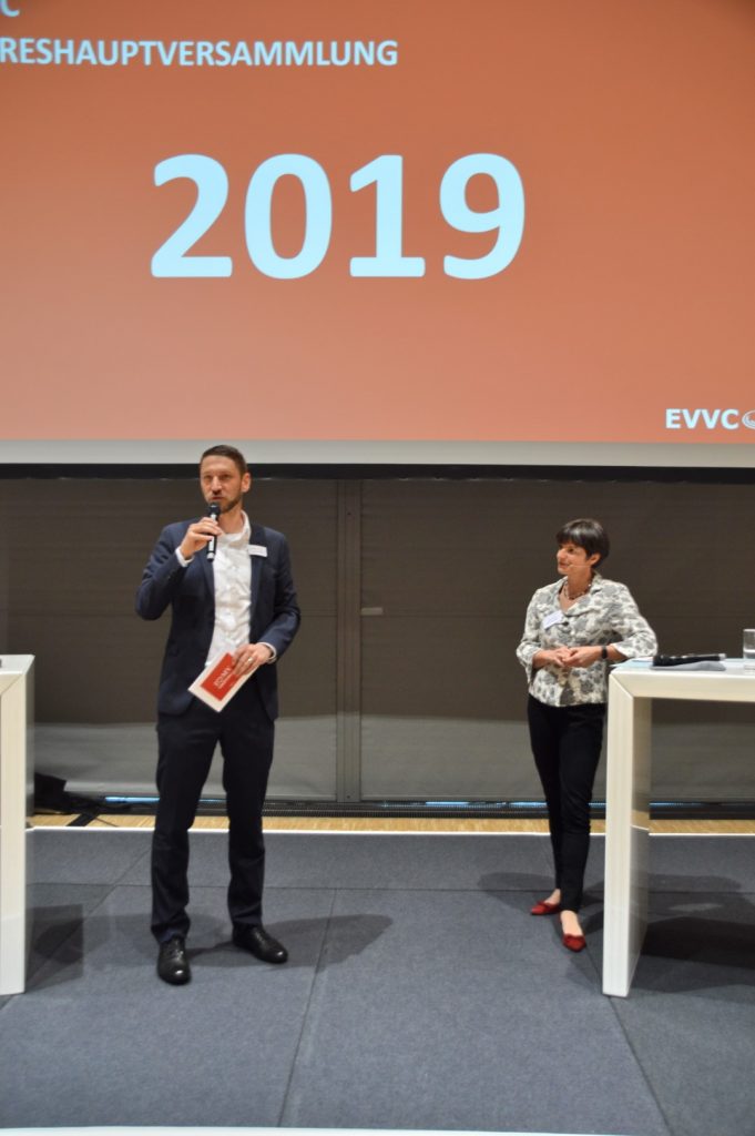 V.l.: EVVC-Geschäftsführer Timo Feuerbach und Präsidentin Ilona Jarabek
