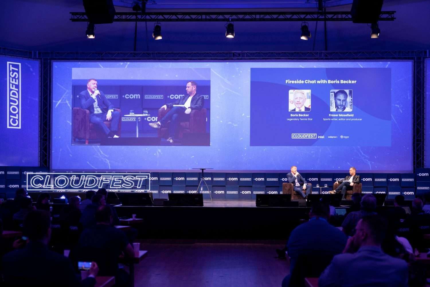Hochkarätige Speaker prägen das CloudFest (im Bild: Tennislegende Boris Becker 2023). Foto: Europa Park