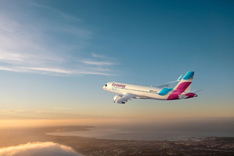 Flugzeug, Himmel, Eurowings