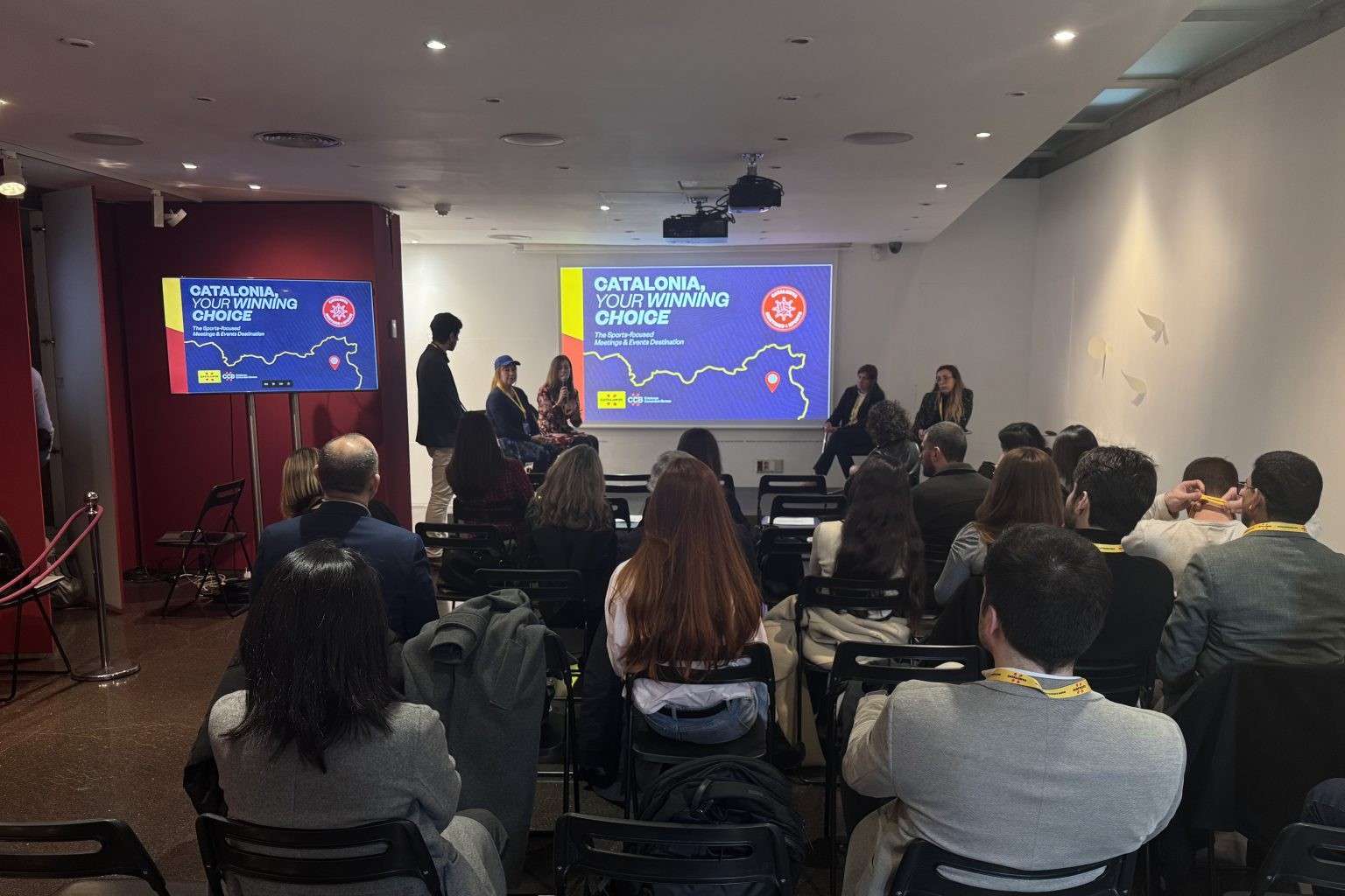 Presentation with speakers and guests