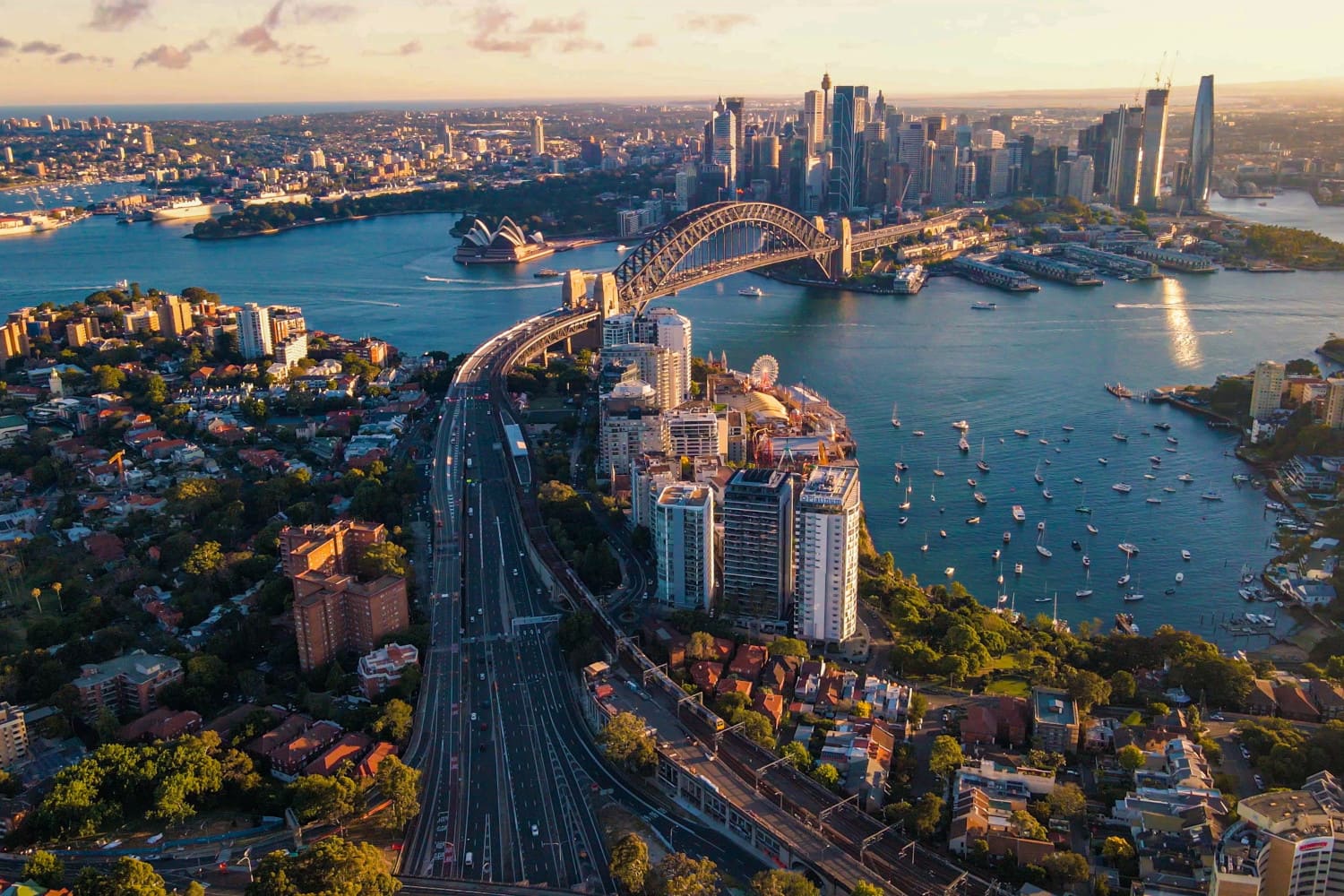 Aerial view of Sydney