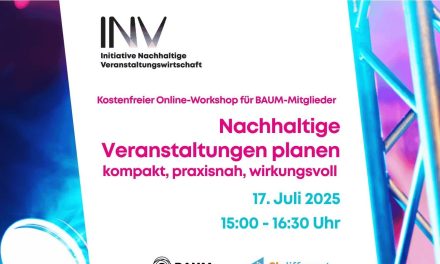 Online-Workshop: Nachhaltigkeit in der Eventpraxis