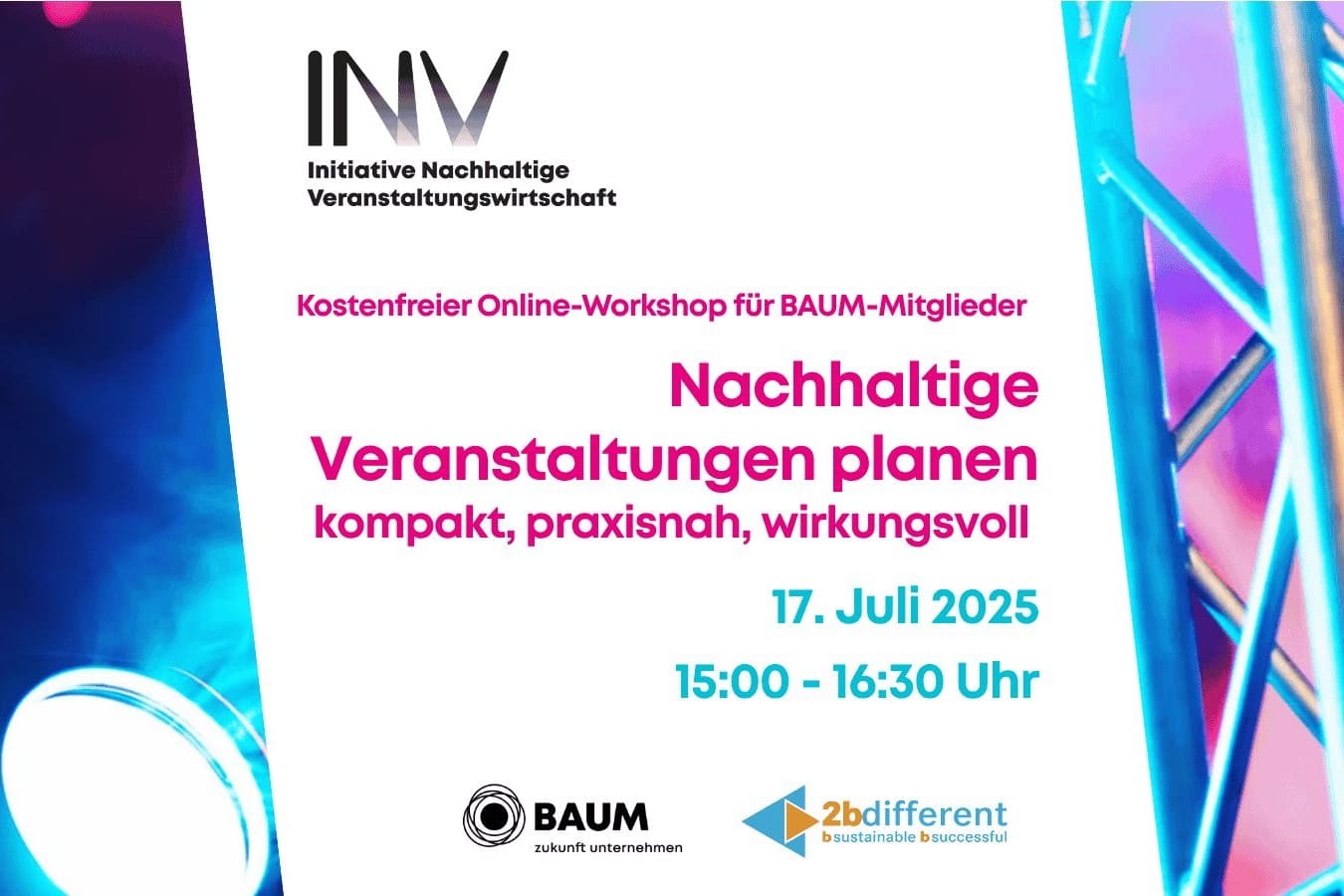 Werbung für Online-Workshop mit allen dazugehörigen Daten